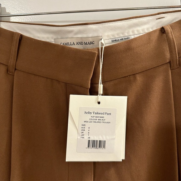 Camilla and Marc Brown Trousers, US 4, New with tag - Picture 6 of 11
